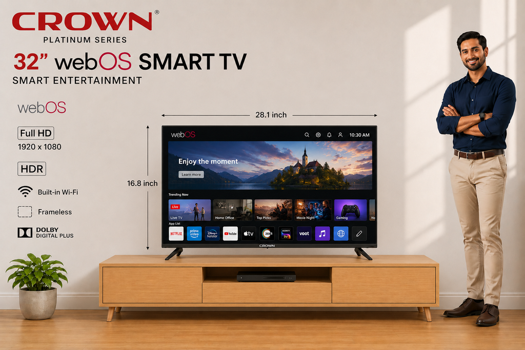 CROWN 32" INCH 4K webOS TV
