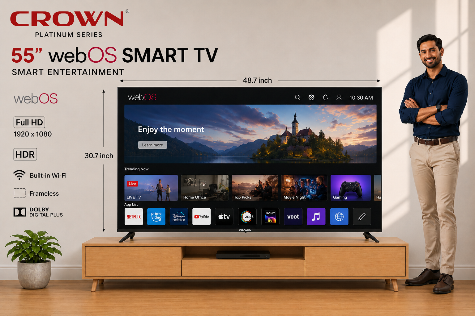 CROWN 55" INCH 4K webOS TV