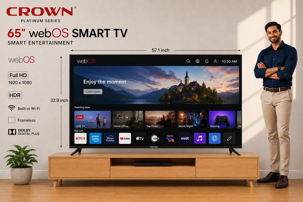 CROWN 65" INCH 4K webOS TV