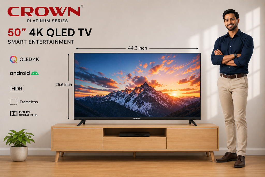 CROWN 50" 4K Smart TV