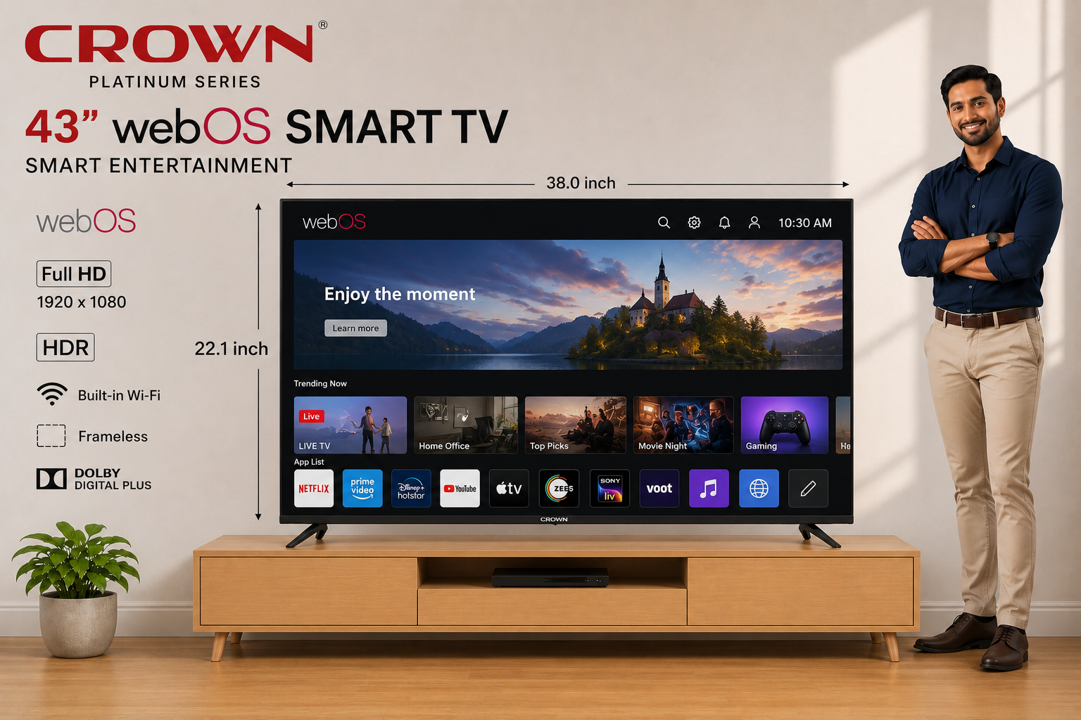 CROWN 43" 4K webOS TV