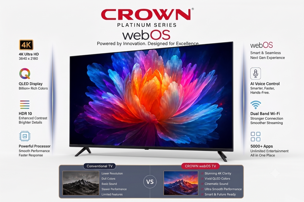 CROWN 43" 4K webOS TV
