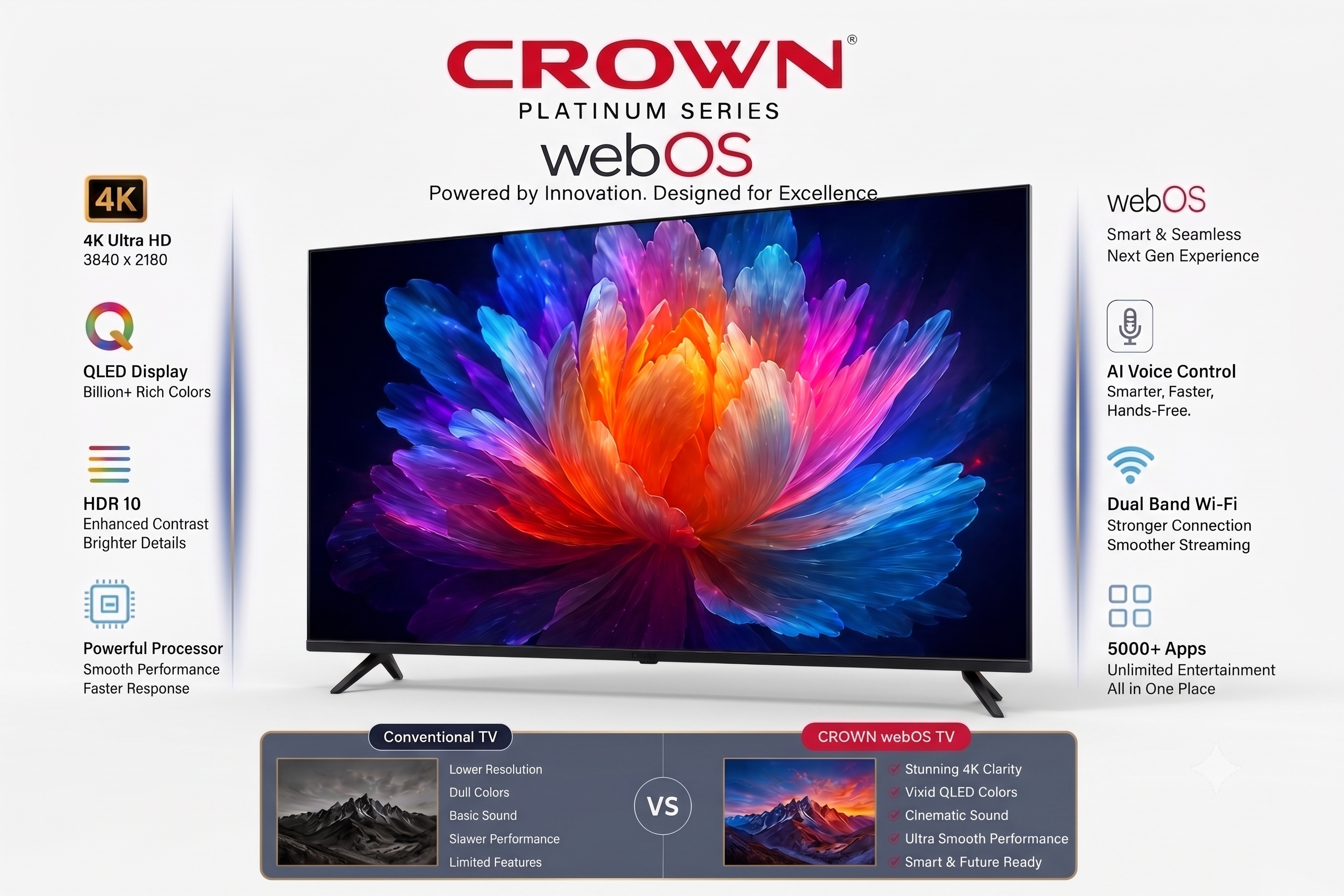 CROWN 70" 4K webOS TV